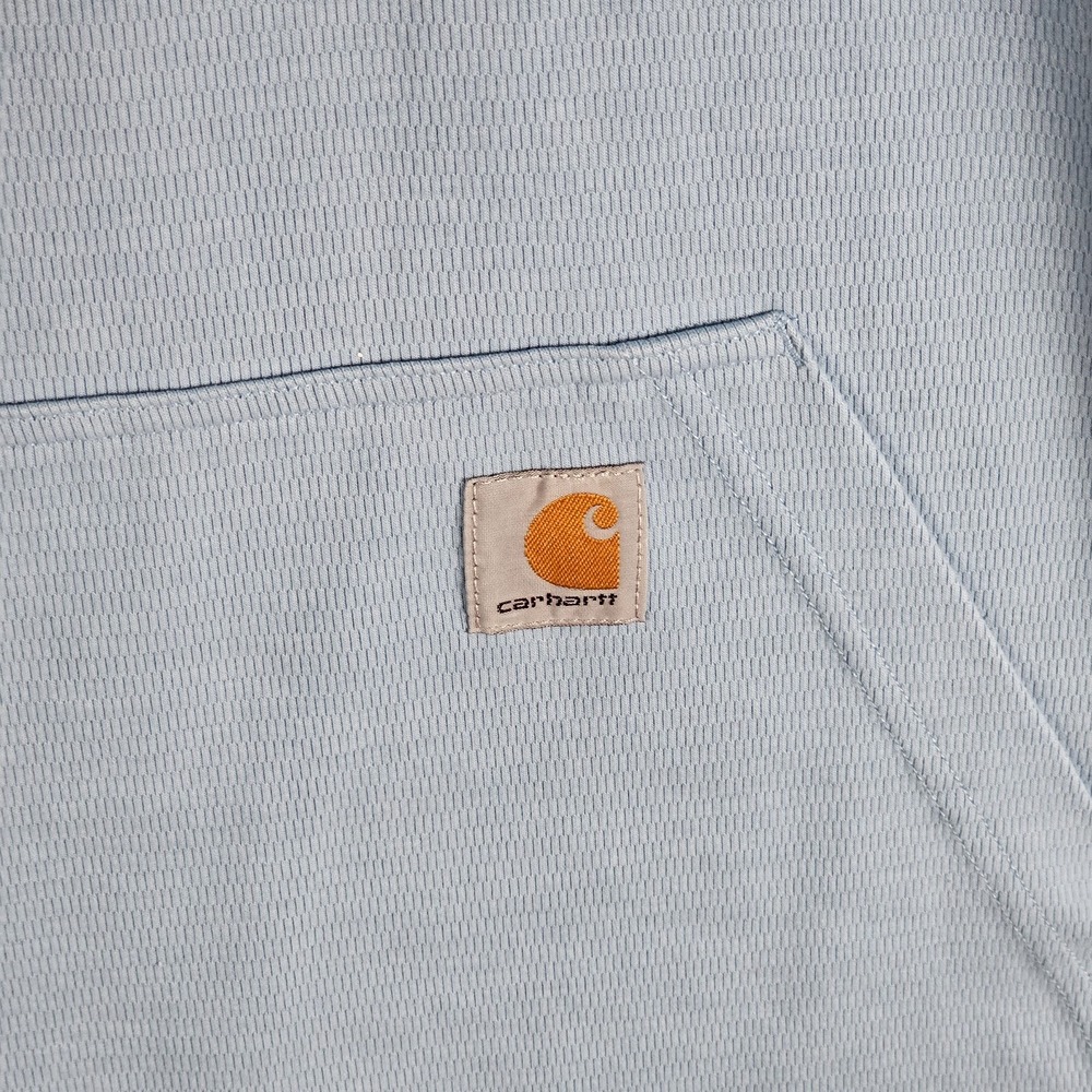 Carhartt Shirt Mens L Tall Relaxed Fit Heavyweight‎ Long Sleeve 1/4 Zip TK4428-M - Picture 7 of 10
